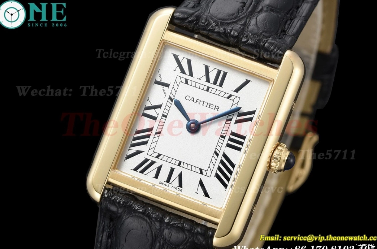 DRF Solo Dial White YG Tank Quartz 24.4mm LE 0301